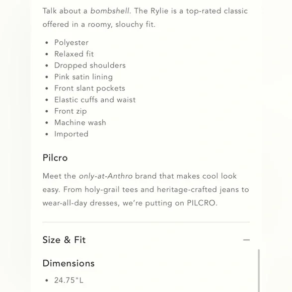 NWT Size L-Anthropologie The Rylie Bomber Jacket by Pilcro in Navy (NWT US$ 158) - Picture 6 of 16